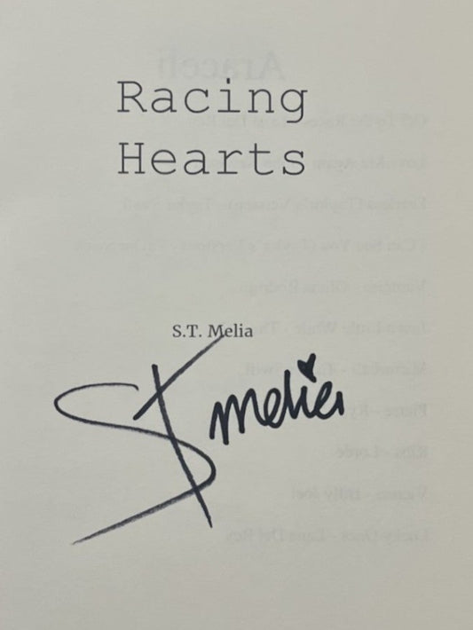 Racing Hearts Signed Copy